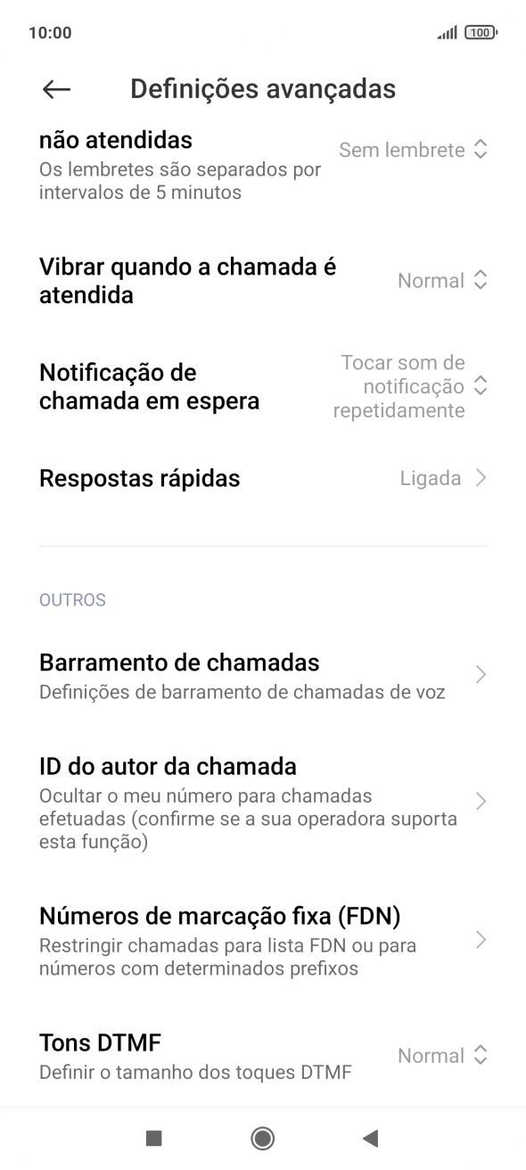 Prima ID do autor da chamada.