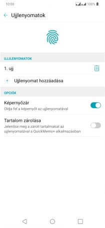 Kattints a kívánt beállítások melletti csúszkákra a funkciók be- vagy kikapcsolásához.