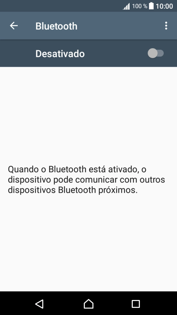 Prima o indicador para ativar a função.