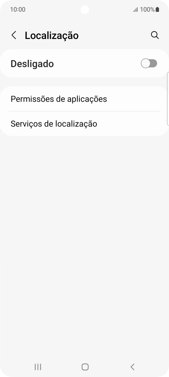 Prima o indicador para ativar ou desativar a função.
