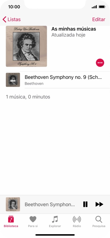 Prima o título da música.
