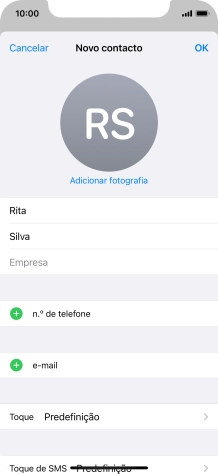 Prima n.º de telefone.