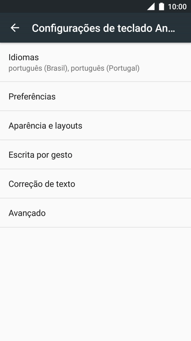 Prima Correção de texto.