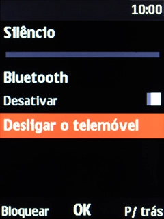 Escolha Desligar o telemóvel.