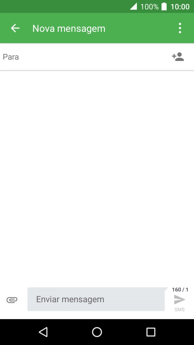 Prima a caixa de pesquisa e introduza as primeiras letras do nome do destinatário.