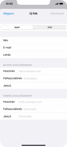 Válaszd a POP lehetőséget.