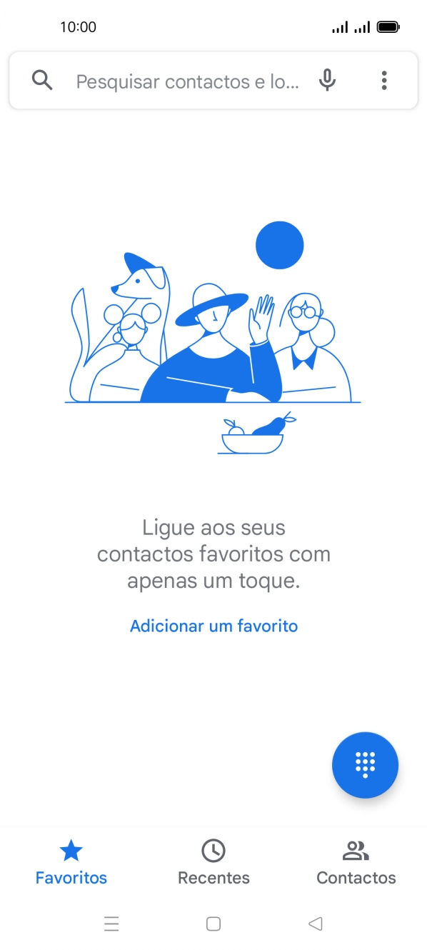 Prima o ícone de menu.