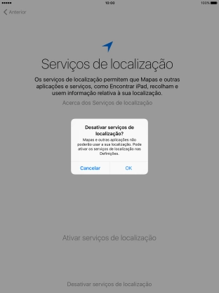 Se desativar a função, prima OK.