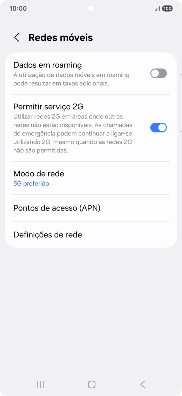 Prima Pontos de acesso (APN).