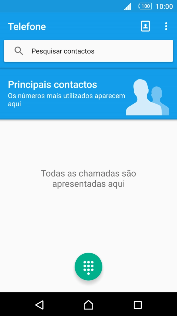 Prima o ícone de teclado.