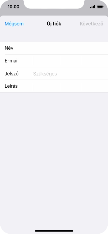 Kattints a Jelszó mezőre, és írd be az e-mail-fiókodhoz tartozó jelszót.