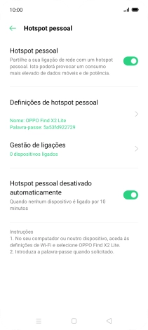 Prima a tecla de início para terminar e voltar ao ecrã inicial.