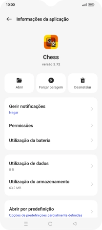 Prima Utilização do armazenamento.