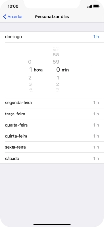 Escolha o período pretendido.