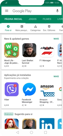 Prima a caixa de pesquisa.