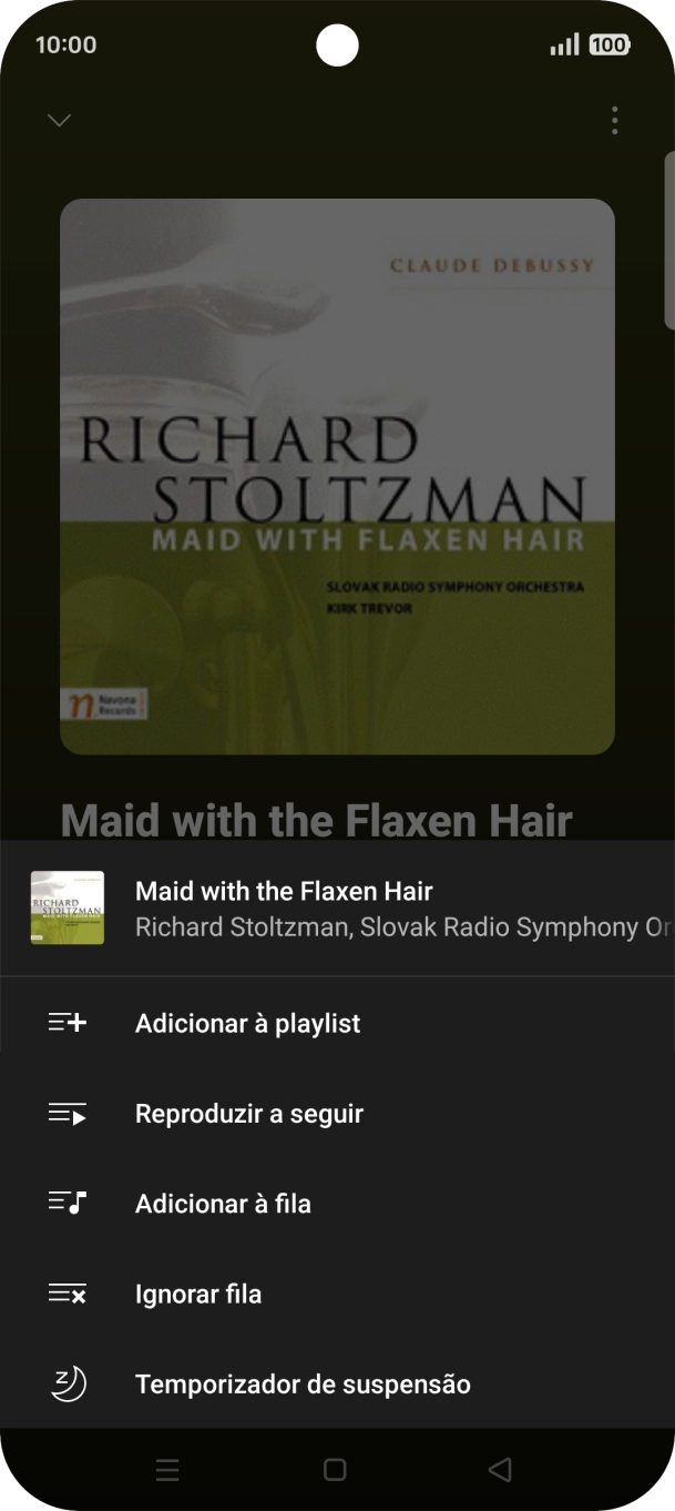 Prima o ícone para adicionar.