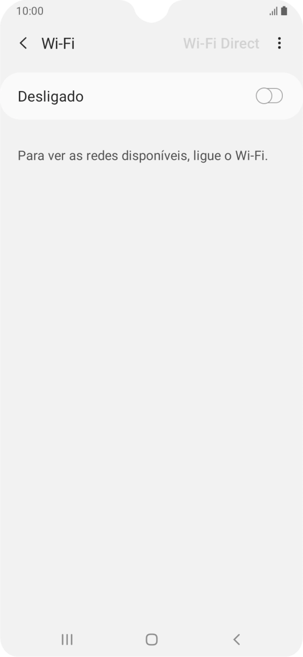 Prima o indicador para ativar a função.