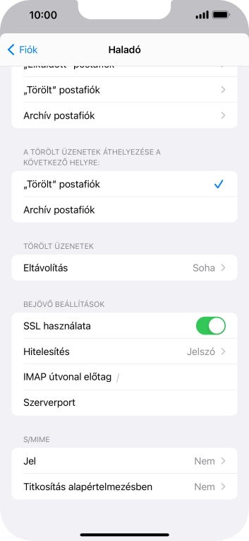 Válaszd a Hitelesítés lehetőséget.