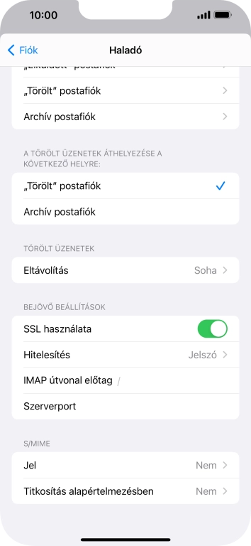 Válaszd a Hitelesítés lehetőséget.