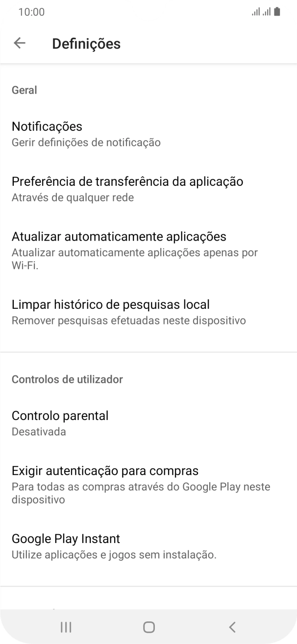 Prima Atualizar automaticamente aplicações.