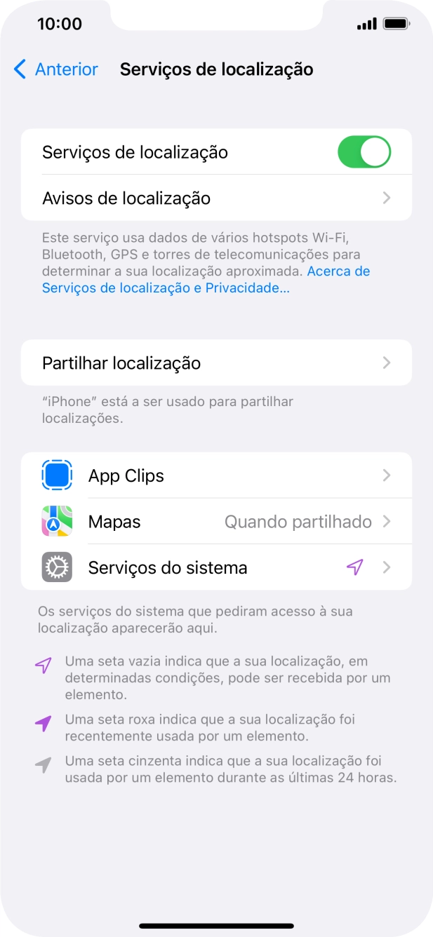 Prima a app pretendida.