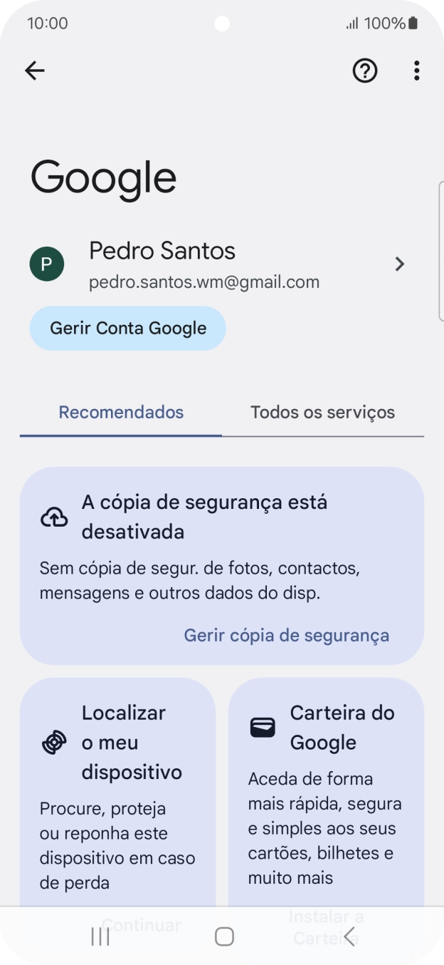 Prima Localizar o meu dispositivo.