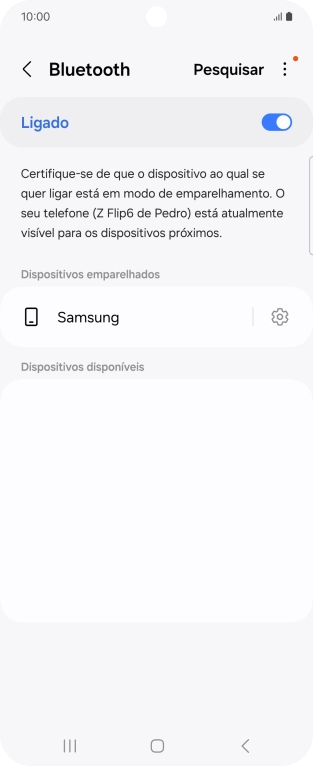 Prima a tecla de início para terminar e voltar ao ecrã inicial.