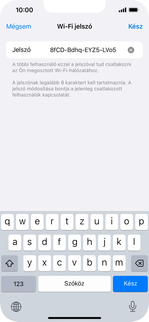 Válaszd a Kész lehetőséget.