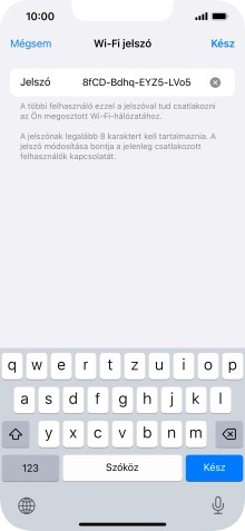 Válaszd a Kész lehetőséget.