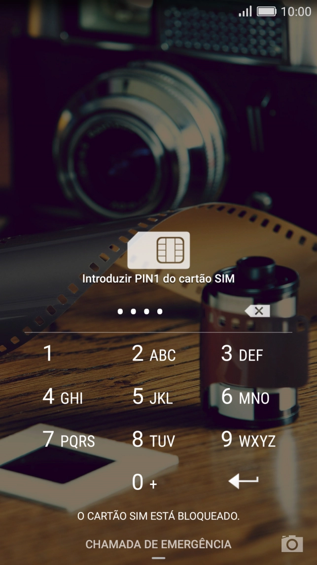 Se solicitado, deve introduzir o código PIN e premir a tecla Enter.