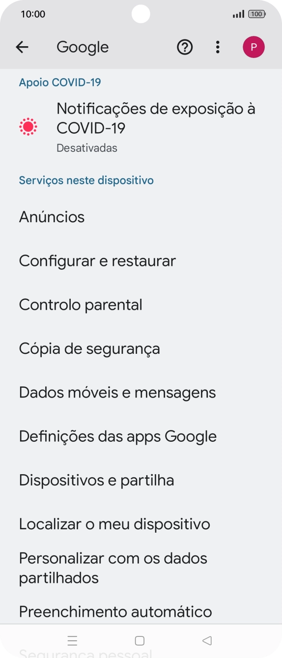 Prima Localizar o meu dispositivo.