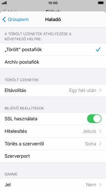 Válaszd a Hitelesítés lehetőséget.