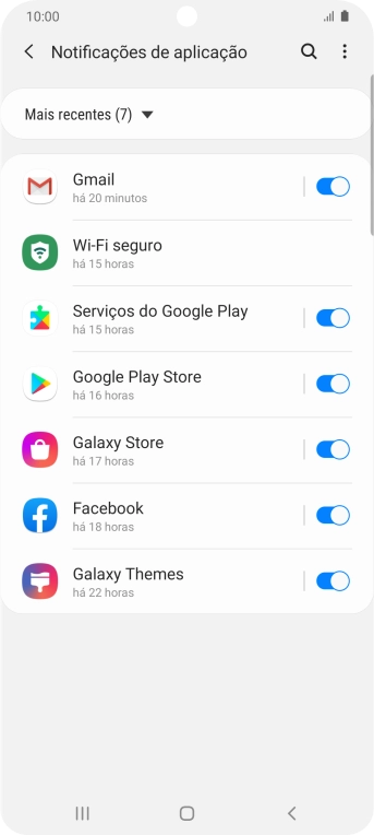 Prima a lista suspensa.