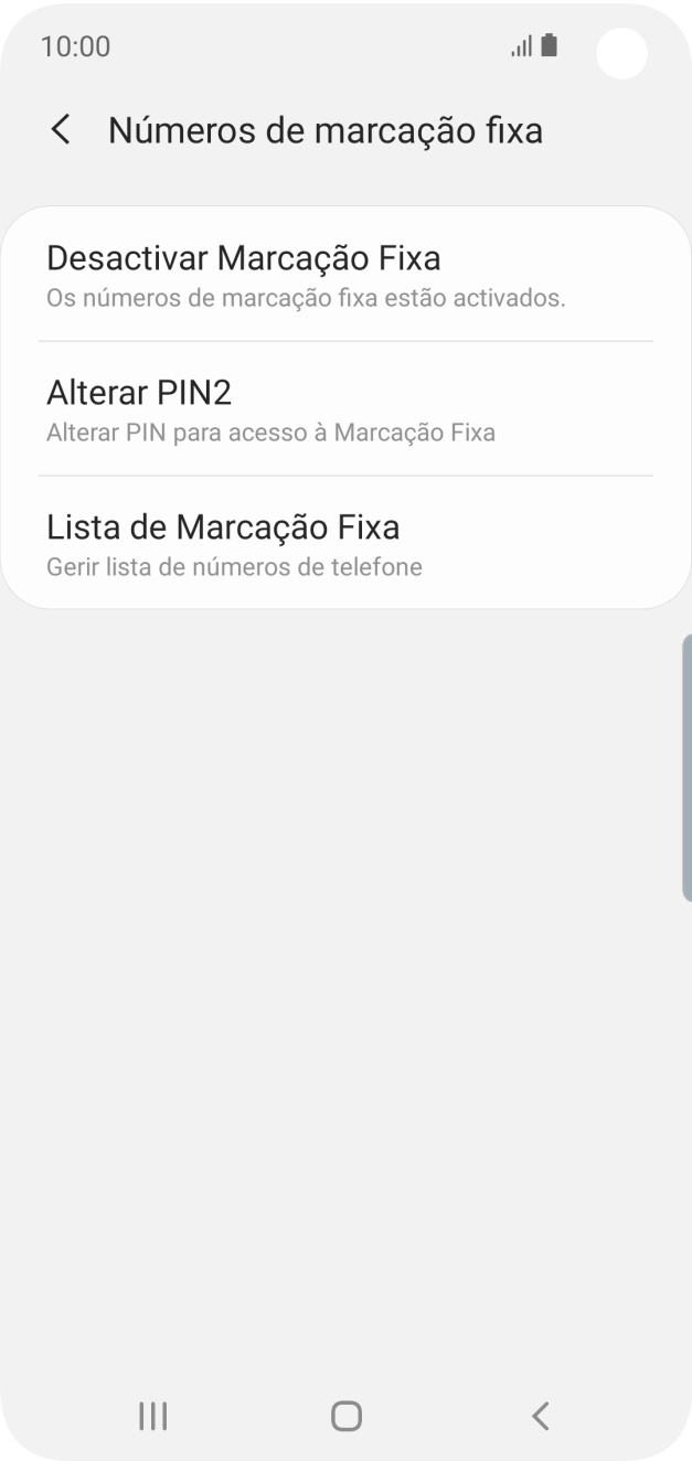 Prima Desactivar Marcação Fixa.