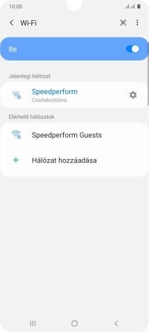A befejezéshez, és ahhoz, hogy visszatérhess a főképernyőhöz, nyomd meg a főgombot.