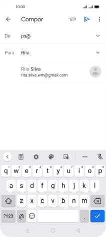 Prima o contacto pretendido.
