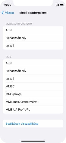 Amennyiben előfizetésed van, kattints arra, hogy APN, és írd be azt, hogy mms.vodafone.net.