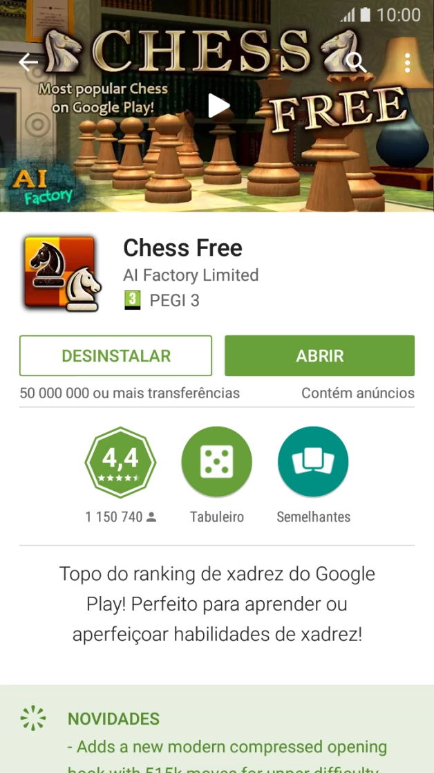 Prima a tecla de início para terminar e voltar ao ecrã inicial.