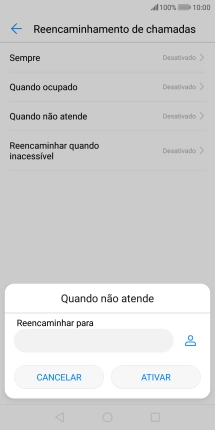 Introduza 123 e prima ATIVAR.