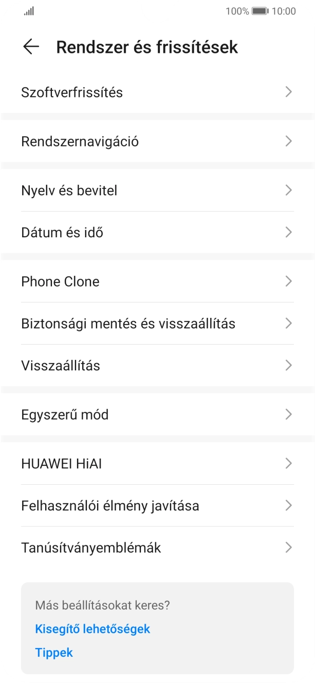 Válaszd a Visszaállítás lehetőséget.