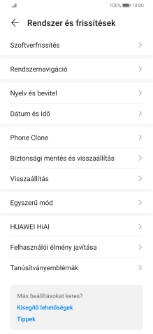 Válaszd a Visszaállítás lehetőséget.