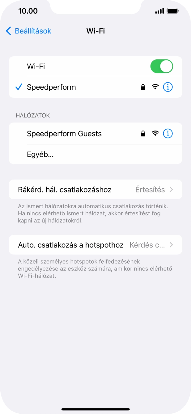 Húzd az ujjad felfelé a kijelző aljáról, hogy visszatérj a kezdőképernyőhöz.