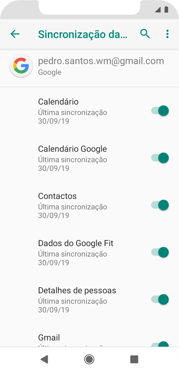 Prima a tecla de início para terminar e voltar ao ecrã inicial.