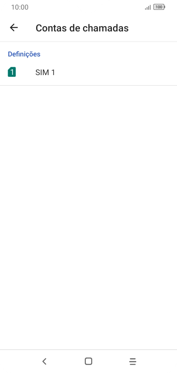 Prima o nome do cartão SIM.