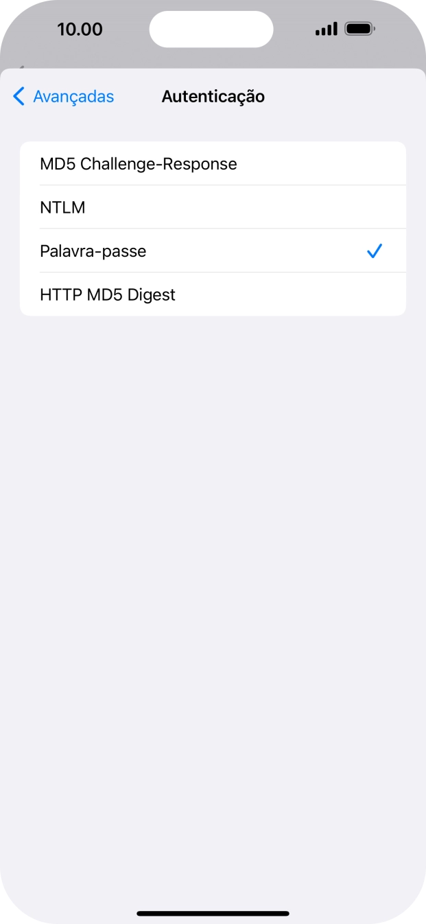 Prima Palavra-passe.