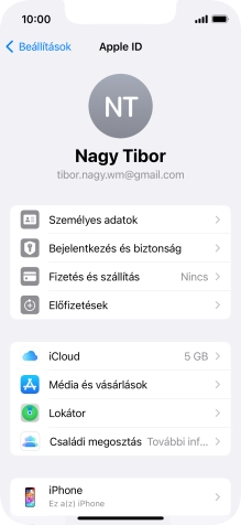 Húzd az ujjad felfelé a kijelző aljáról, hogy visszatérj a kezdőképernyőhöz.