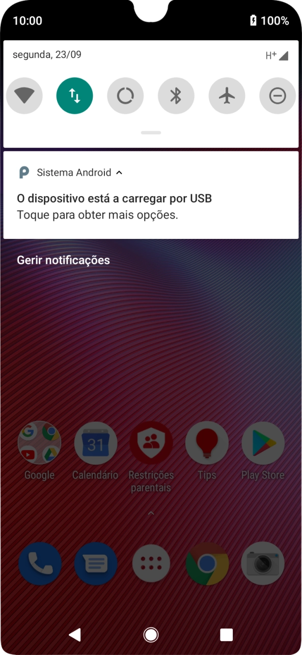 Prima Toque para obter mais opções..