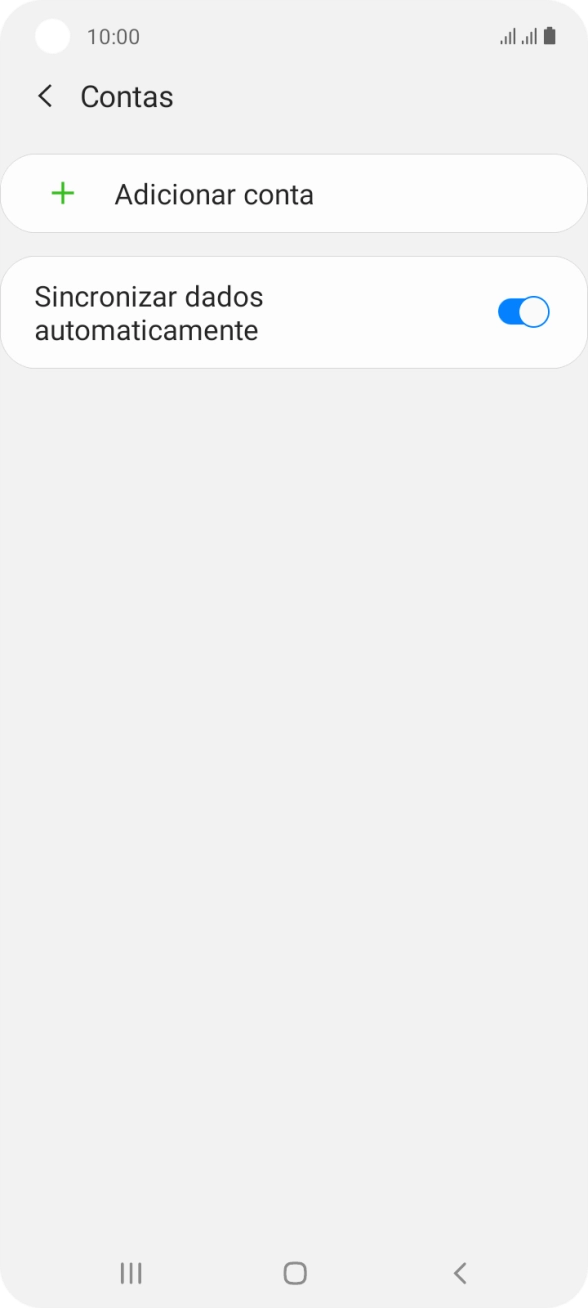 Prima Adicionar conta.