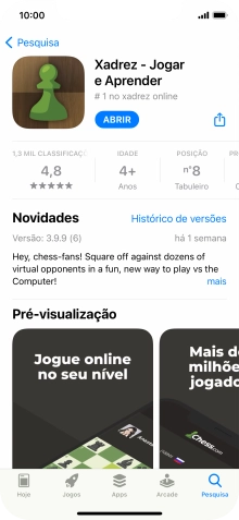 Para voltar ao ecrã inicial, deslize o dedo de baixo para cima a partir da base do ecrã.