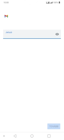 Kattints a „Jelszó” alatti mezőre, és írd be az e-mail-fiókodhoz tartozó jelszót.